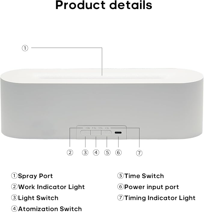 Essential Oil Air Diffuser Flame Colorful Water Vapor Fire Fireplace Humidifier - Image 5