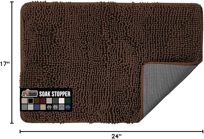 GORILLA GRIP SOAKSTOPPER Dog Door Mat, Machine Washable Rug Absorbent Doormat - Image 2