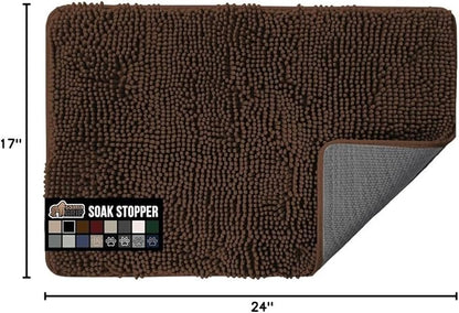 GORILLA GRIP SOAKSTOPPER Dog Door Mat, Machine Washable Rug Absorbent Doormat - Image 2