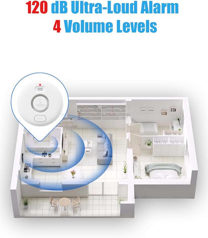 WD71 Water Leak Detector for WiFi Gateway/Hub, 120dB Adjustable Wireless Water - Image 6