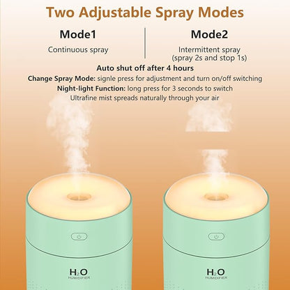 Small Humidifiers for Bedroom 350ml Mini Portable Humidifier for Travel Plants - Image 4