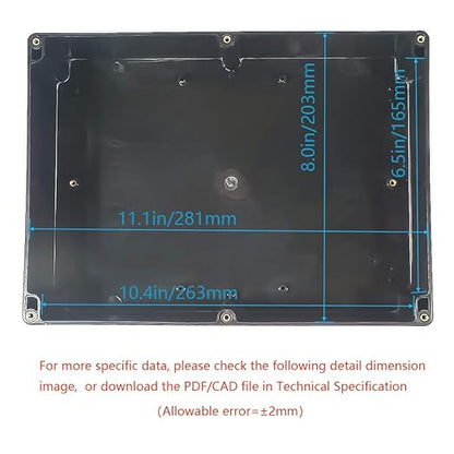 Junction Box, Zulkit Project Box IP65 Waterproof Outdoor Box ABS Plastic - Image 5