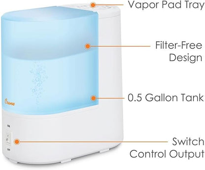 Crane Warm Mist Humidifier, Small Humidifier - Image 2