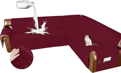 Arfntevss Waterproof Sectional Couch Covers L Shape Washable Velvet Sofa Cover by Arfntevss