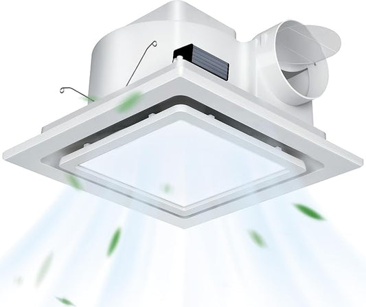 12" Ultra Quiet Bathroom Exhaust Fan by BreatheDeeperLiveCleaner