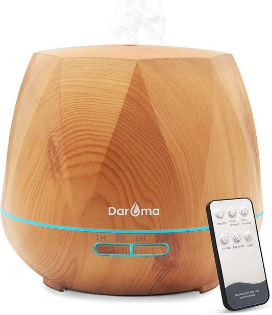 550ml Essential Oil Diffuser, DAROMA Upgraded Remote Control 6 in 1 by DaromaLife