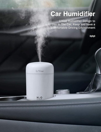 Colorful Cool Mini Humidifier, USB Personal Desktop Humidifier - Image 4