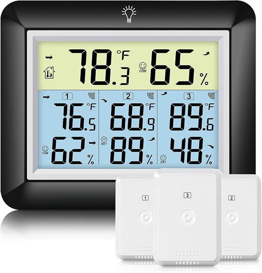 Urageuxy Indoor Outdoor Thermometer Wireless by Urageuxy