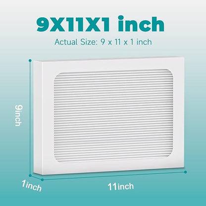 4-Pack 9 x 11 x 1 MERV 13 Replacement Dehumidifier Filter Compatible - Image 2