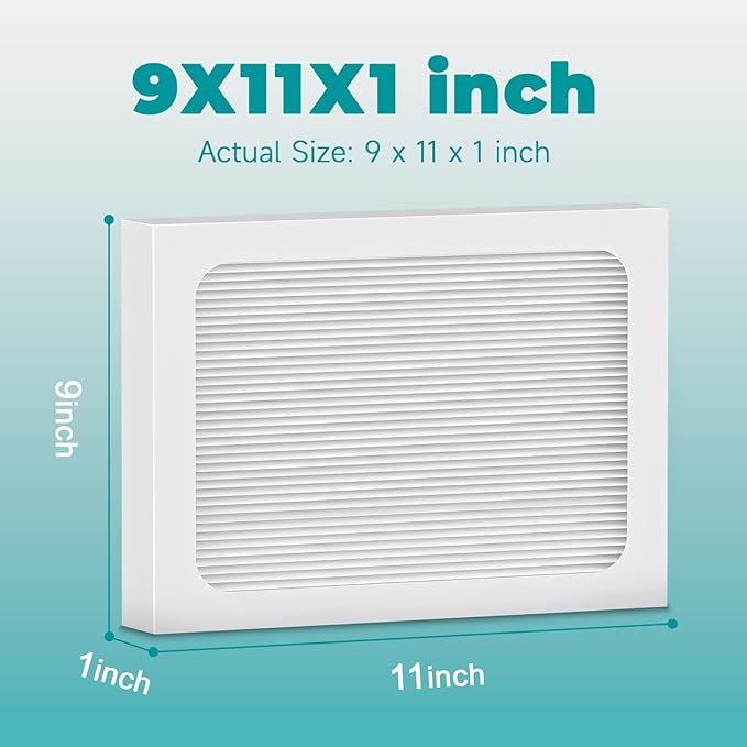 2-Pack 9 x 11 x 1 MERV 13 Replacement Dehumidifier Filter Compatible - Image 2