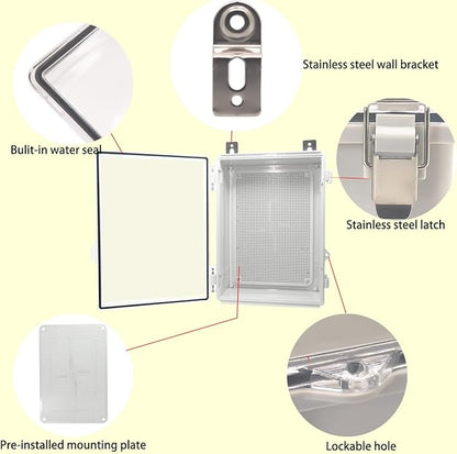 Waterproof Outdoor Electrical Box Junction Box Weatherproof IP67 ABS Plastic - Image 3