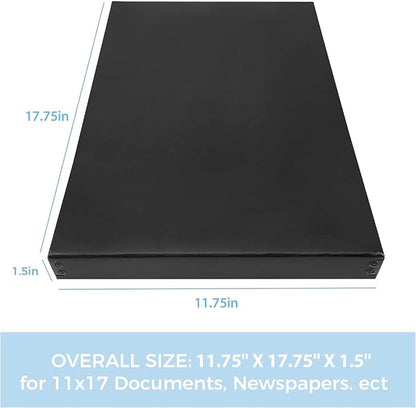 Lineco Museum Archival Storage Box, 11.75x17.75x1.5 in. Drop Front Design. - Image 3