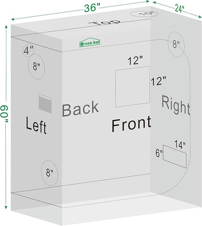 24"x36"x60"Grow Tent for Plants Mylar Hydroponic Grow Tents Indoor Grow Room - Image 8