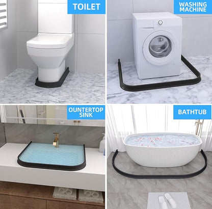Duzzy 67 Inch Collapsible Shower Water Dam Shower Stopper Barrier and Retention - Image 5