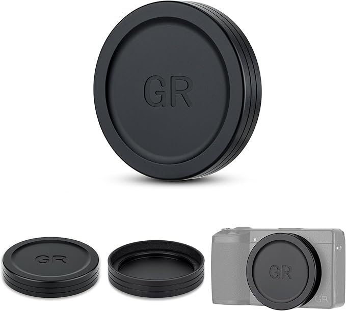 JJC Aluminum Lens Cap for Ricoh GR IV GRIV GR4 HDF Monochrome Digital Camera by JJC
