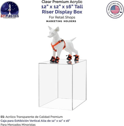 12" x 12" x 16" Clear Acrylic Display Box - Image 4