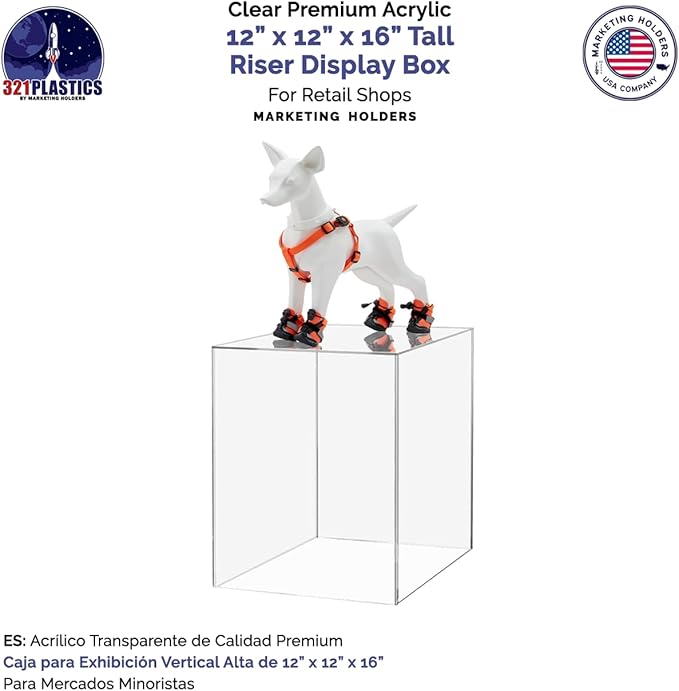 Marketing Holders 12" x 12" x 16" Clear Acrylic Display Box - Image 3