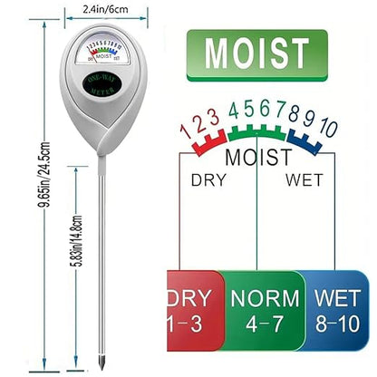 White Soil Moisture Meter, Soil Moisture Monitor - Image 2