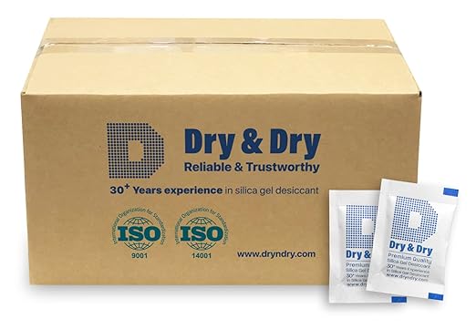 Dry & Dry 2 Gram Silica Gel Packets Desiccants, Silica Packets by DryDry