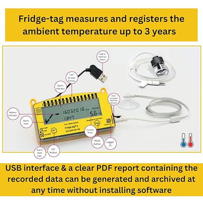 2 L, Temperature Data Logger, Monitor - Image 3