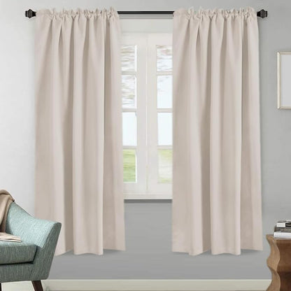 H.VERSAILTEX Blackout Curtains Thermal Insulated Window Treatment Panels Room - Image 2