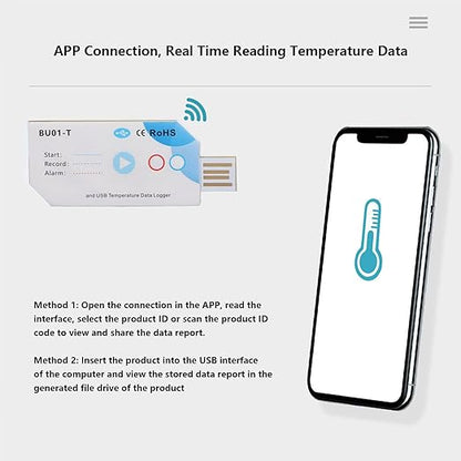 Disposable Temperature Humidity Data Logger, Built in USB, Accurate to ±0.5°C - Image 7