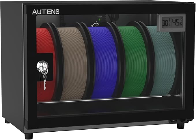 AUTENS 25L 3D Printer Filament Dehumidifier Storage Cabinet Box, Holds 5 Rolls by AUTENS