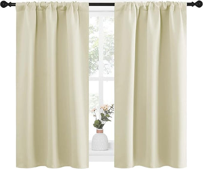NICETOWN Kitchen Curtains, Short Blackout Curtains & Drapes, Small Window - Image 2