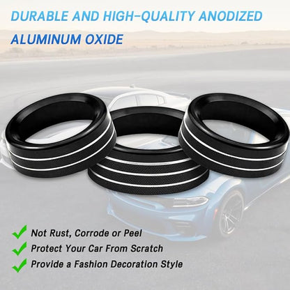 3PCS Air Conditioner Switch Button Knob Cover, Auto Accessories Climate Control - Image 7