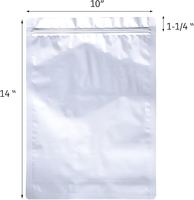 AwePackage 1 Gallon Mylar Aluminum Foil Zipper Bag - Image 2