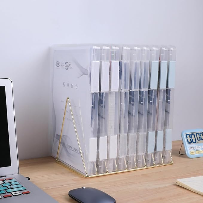 6 Pack A4 File Portable Project Case, Plastic Storage Box - Image 3
