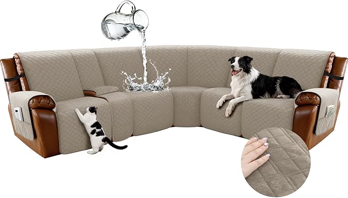 Arfntevss Waterproof Recliner Sectional Couch Covers by Arfntevss