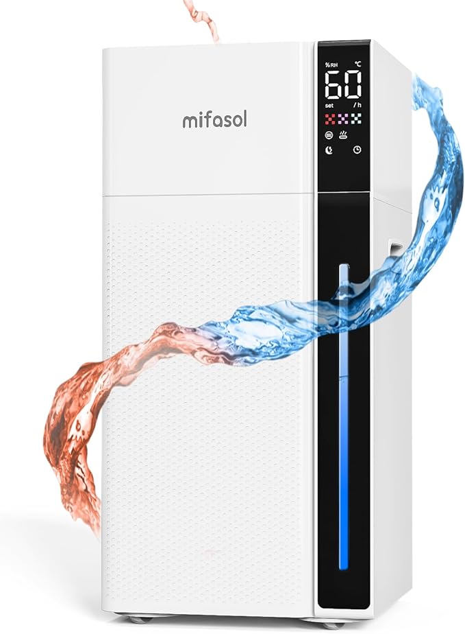 Mifasol Humidifier Large Room, 5.3Gal/20L Warm & Cool Mist Humidifiers by PureComfortPerfectHumidity