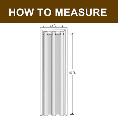 Hiasan Blackout Curtains for Doorways and Closets, 1 Drape Panel Sewn - Image 5