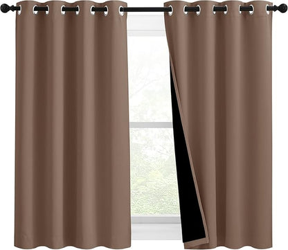 NICETOWN Bedroom Full Blackout Curtain Panels, Super Thick Insulated Window by NICETOWN