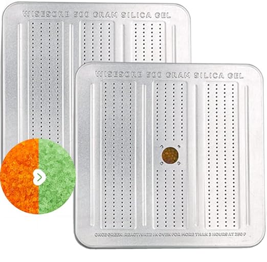 30 Packs 500 Gram Desiccant Canisters, Indicating & Rechargeable Gun Safe by Wisesorb