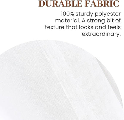 Dreaming Casa Solid Sheer Curtains Draperies White Rod Pocket 2 Panels 72" W x - Image 3