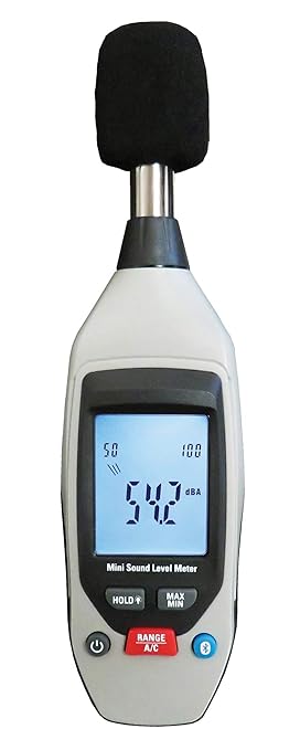 Sper Scientific Decibel Meter 850019 w/Bluetooth, Sound Level Meter 35 to 130 dB by SperScientific