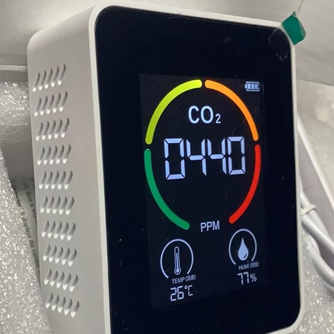 Fydun Air Quality Monitor Indoor, 5 in 1 Detector Portable Battery Operated - Image 2