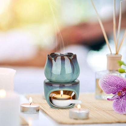 ComSaf Wax Melt Burners Essential Oil Burner Set of 2, Aromatherapy Aroma - Image 4