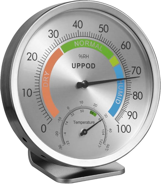 5" Indoor Outdoor Hygrometer/Thermometer, Humidity Gauge Indicator Temperature by LittleGood