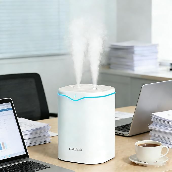 Dakdenk Dual Nozzle Cool Mist Humidifier, Quiet Top-Fill Humidifier - Image 5