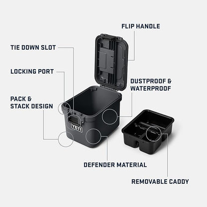 YETI LoadOut 15 GoBox Divided Waterproof Cargo Case, Dry Box, Camera Case - Image 2
