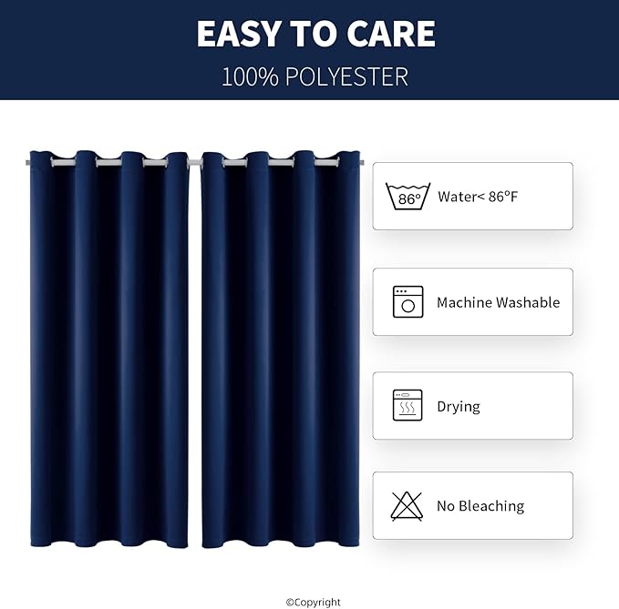 Outdoor Indoor Curtains W52 x L108 - Image 6