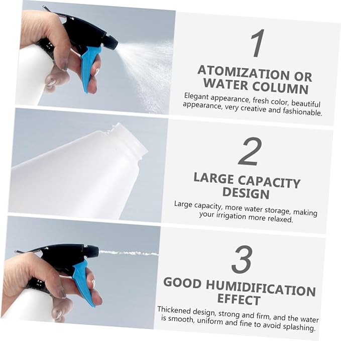 Toyvian 3pcs Watering Can Set for Plants Portable Humidifier Spray Nozzle for - Image 6