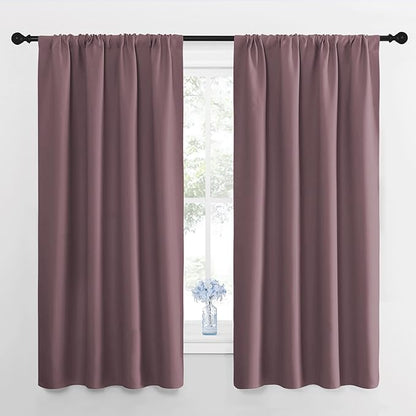 NICETOWN Blackout Curtains for Living Room, Darkening Window Curtain Panels by NICETOWN