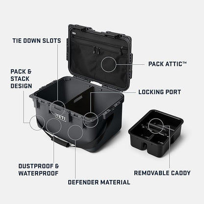 YETI LoadOut 30 GoBox Divided Waterproof Cargo Case, Dry Box, Camera Case - Image 2