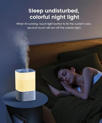 Humidifiers for Bedroom Home, 3.5L Top Fill Air Cool Mist Humidifiers for Baby - Image 6
