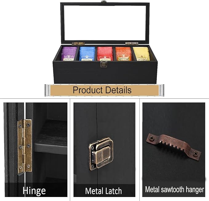 Wall Mounted Wooden Collectible Display Case 5 Shelf Display Storage - Image 6