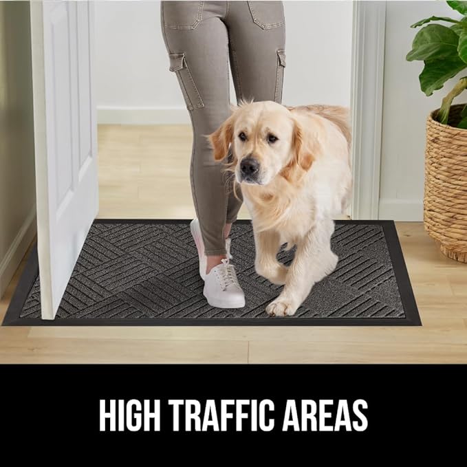 GORILLA GRIP 100% Waterproof All-Season WeatherMax Doormat, US Designed Natural - Image 6